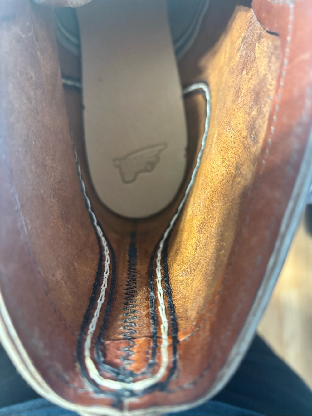 Red Wing Boot Style 8089 Traction Tred 6” Oro Legacy Iron Ranger Size 13D - Picture 9 of 11